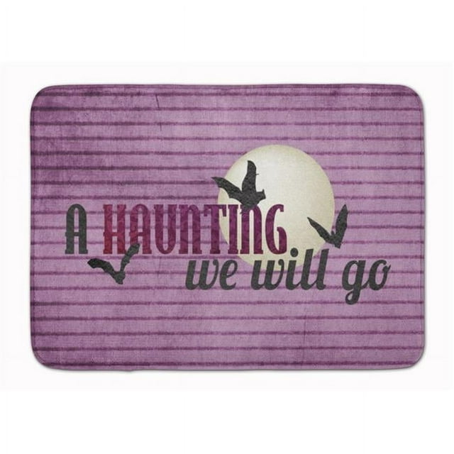 Carolines Treasures SB3015RUG A Haunting we will go Halloween Machine Washable Memory Foam Mat