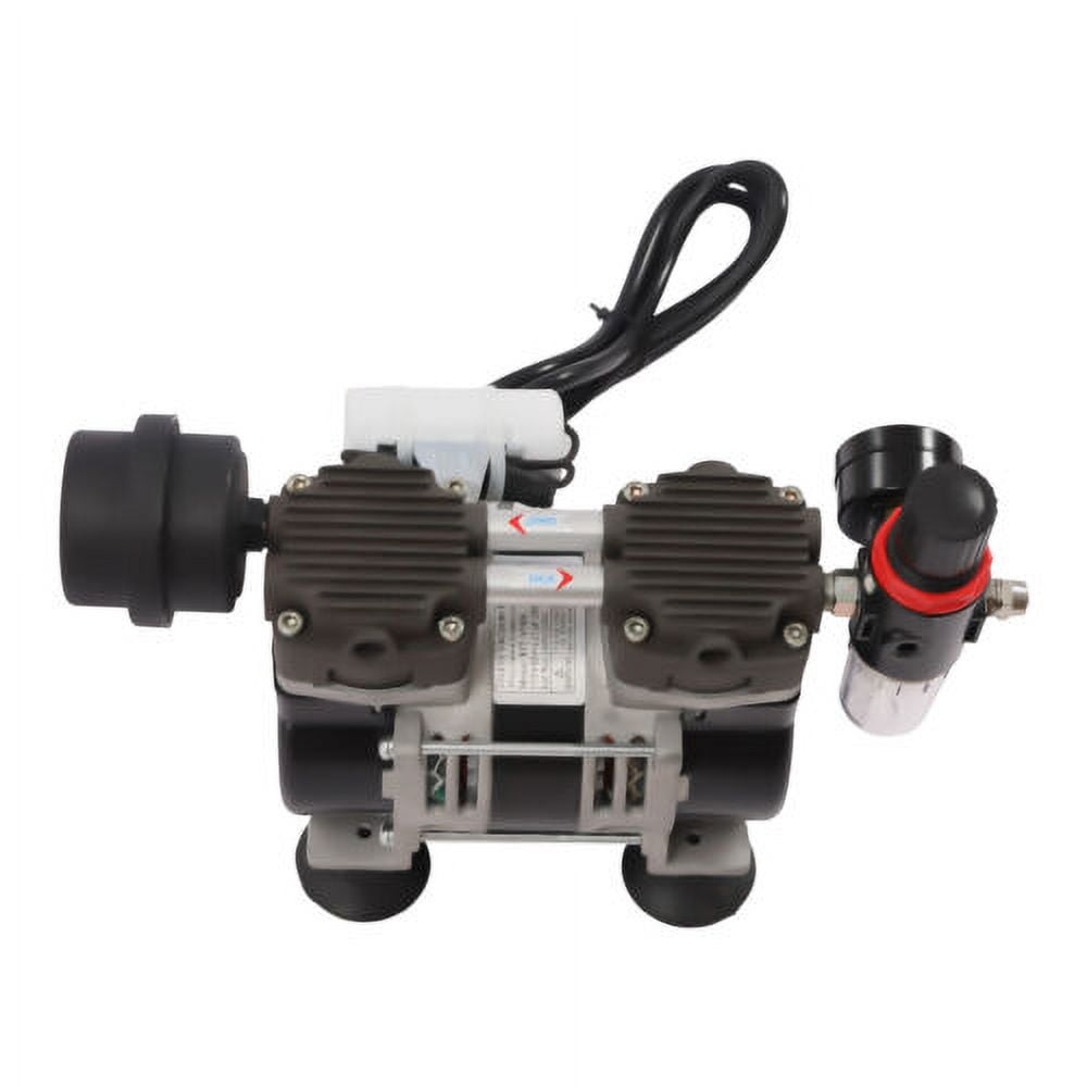 60L/min Oilless Vacuum Pump Industrial Lab Oil Free Piston Vacuum Pump 200W 110V