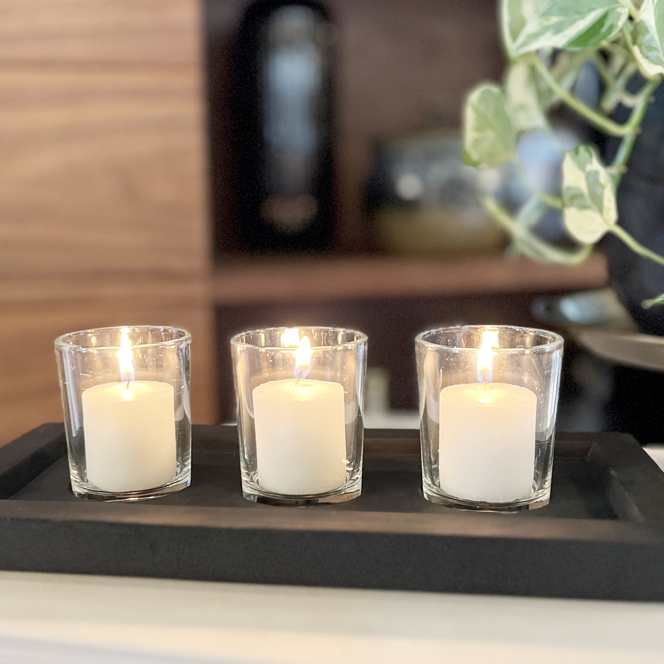 Mainstays Votive Candles, Unscented, Ivory, 4 Pack