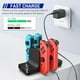 thumbnail image 2 of Cargador para mandos de Nintendo Switch, OLED, Lite, estación de carga 6 en 1 para JoyCon y Pro Controller, soporte de carga para mandos con indicador LED y cable de carga tipo C, 2 of 7