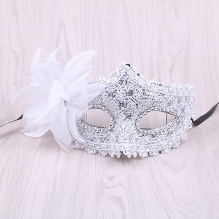 

Lace Sexy Venetian Lace Feather Ball Masquerade Mask Paillette Flower Party Eye Masks