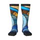 thumbnail image 1 of Fotbe Stained Glass Ocean Wave Calcetas Divertidas Estampadas para Hombre y Mujer, Calcetas de Algodón hasta la Rodilla para Caminar, Correr, Enfermería y Embarazo, 1 of 6