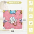 thumbnail image 2 of 5 PCS Cartoon Doodle Love Letters Baby Muslin Washcloths, Romantic Song Soft Absorbent Face Towel Burp Cloths Cotton Bath Wipes Infant Wash Cloth for Newborn Boys Girls, 2 of 7
