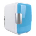 thumbnail image 1 of Refrigerador para automóvil pequeño 4L Portátil 2 capas 48W de potencia Refrigerador para automóvil al aire libre para acampar Azul, 1 of 5