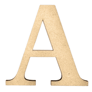 6" Tall MDF Letter A | 1/8" Thick | Krafty Supply Letters | Times | Wooden Letter