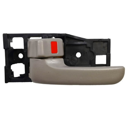 - PT Auto Warehouse TO-2950G-FL - Inner Interior Inside Door Handle, Gray (Charcoal) - Regular/Access Cab, Driver Side Front
