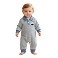 thumbnail image 5 of KJameas Baby Boys Girls Romper Polo Collar Boat Embroidered Long Sleeve, 5 of 6