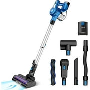 INSE Cordless Vacuum Cleaner, 23Kpa 250W Brushless Motor Stick Vacuum, Up to 45 Mins Max Runtime 2500mAh Rechargeable Battery, 10-in-1 Lightweight Vacuum