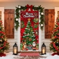 thumbnail image 5 of Taicans ‌Winter Wonderland Gnome & Tree Christmas Door Cover - 35.83"x79.92" Waterproof Reusable Holiday Decor for Front Door/Garage (Indoor/Outdoor Use) - Easy Install Festive Holiday Decorations, 5 of 6