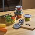 thumbnail image 4 of Mainstays 6 pcs Set Round Glass Food Storage Container, 4 of 6