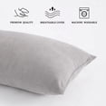 thumbnail image 4 of Ntbay 2 Pack Microfiber Ultra Soft Toddler Pillows, Machine Washable Travel Small Pillows with Excellent Resilience for Neck, Wrist, Lumbar and Knee Support, 13" x 18", Light Gray, 4 of 6