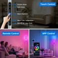 thumbnail image 4 of OUTON RGBIC Floor Lamp with Remote and App Control, Modern Lamp with 36+ Scenes, Music Sync, LED Corner Floor Lamp, Standing Lamp Tall Lamps for Living Room, Bedroom, Wire Grey, 4 of 9