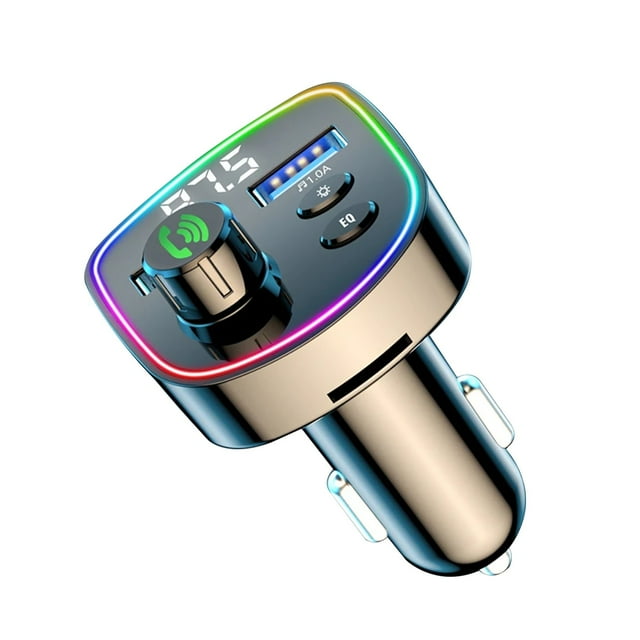 Kieccall Bluetooth Kit de Voiture Sans Fil Mains Libres 5.0 - Lecteur MP3 à Recharge USB Rapide QC3.0, Modulateur Audio Stable pour une Conduite Sécuritaire et la Diffusion de Musique