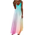 thumbnail image 1 of Maxi vestidos de verano para mujer, informal, con cuello en V, sin mangas, vacaciones, playa, vestido largo Fridja  hj4906, 1 of 4