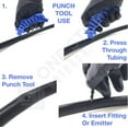 thumbnail image 2 of Drip Irrigation Tubing Hole Punch, Drip Tube Hole Punch Tool Outdoor Drip Irrigation Pipe Hand Punch for 16/20mm PE Pipe Opening Hole Punch (Pro Punch Tool)-Punch & Fitting Insertion Tool, 2 of 5