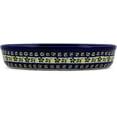 thumbnail image 3 of Polish Pottery 10¾-inch Oval Baker (Stargazer Fields Theme) Hand Painted in Boleslawiec, Poland + Certificate of Authenticity, 3 of 6