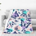 thumbnail image 3 of Butterfly Blanket Throw 50"x40", Cozy Lightweight Plush Butterfly Print Blanket, Gifts for Kids Women, 3 of 6