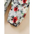 thumbnail image 2 of CARETOO Baby Girls Toddler Girl Casual Clothes Long Sleeve Ruffle Top Floral Pant Headband 3Pcs 1-5T, 2 of 8