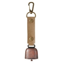 ChicYu Resounding Bear Bells with Leather Button Strap and Emergency Whistle for Survival Hiking Biking Fishing Climbing Signal Decorative Item