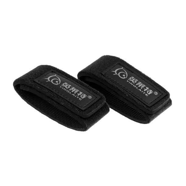 Cañas de pescar, cinturones, correas para cañas, guías para cañas de pescar negro
