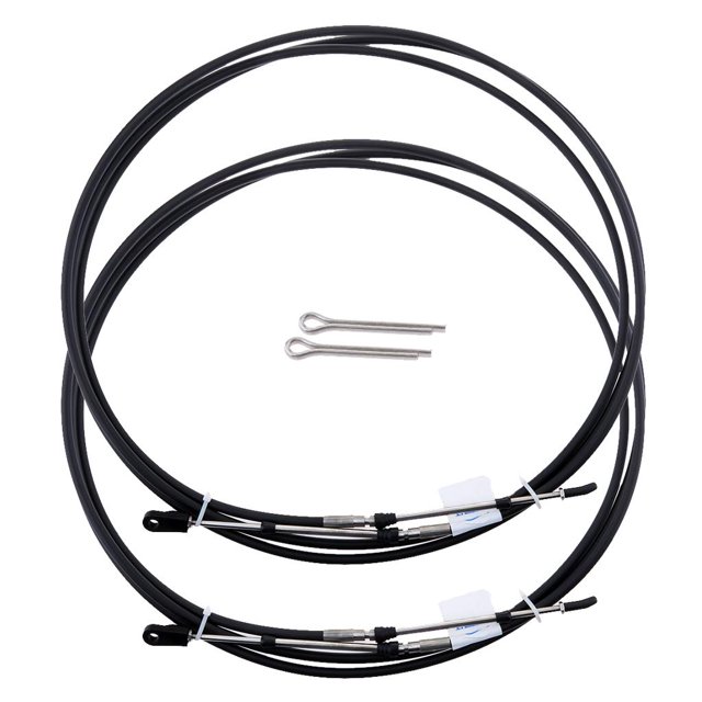 Cable de acelerador universal Cola 2 de Control de Barco Repuesto 12 Pies 175mm Negro