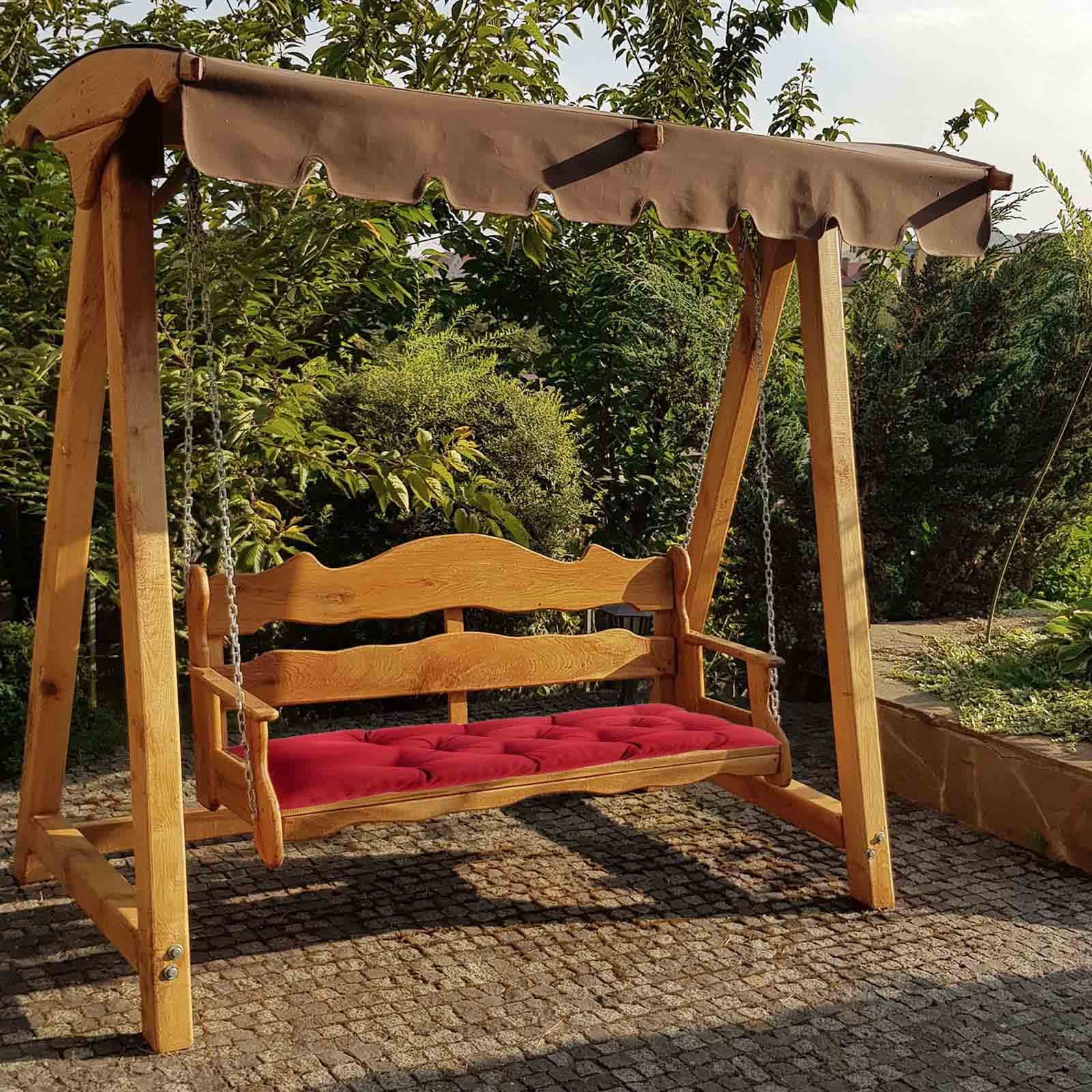 LmnLft Outdoor Reversible Seat Cushion - 20x20in Waterproof Patio Furniture Pad with Ties for Lawn Chairs/Porch Swings & Garden Benches