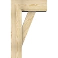 thumbnail image 3 of Ekena Millwork 8"W x 20"D x 32"H Traditional Block Rough Sawn Bracket w/ Offset Brace, Douglas Fir, 3 of 25