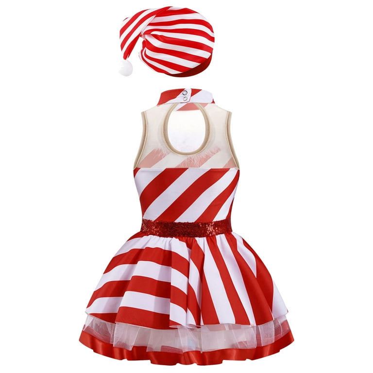 christmas candy cane dress Amazon.com: WALLARENEAR Kids Christmas Outfit Girl Long Sleeve Ribbed Top and Candy Cane Print Sleeveless Dress 2Pcs Christmas Clothes (Pink, 3-4 Years): Clothing, Shoes & Jewelry