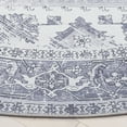 thumbnail image 4 of SAFAVIEH Tucson Jayla Oriental Machine Washable Area Rug, Light Gray, 6' x 6' Round, 4 of 11