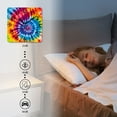 thumbnail image 4 of Square Wall Clock,Tie-Dye Pattern With Featuring Rainbow Colors And Spira,Silent Non-Ticking Wall Clock Decor for Home Office Kitchen Living Room Bedroom(16inch), 4 of 4