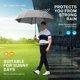 thumbnail image 4 of Paraguas de golf Gonex extra grande 157 cm, apertura automática, gris, 4 of 8