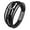 Black, variant on Riforla Mens Black Leather Bracelet Layer Braided Leather Bracelet Confirmation Bracelets Silver