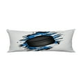 thumbnail image 1 of HATIART Ice Hockey Puck Grunge Effect Body Pillow Covers Pillow Case Protector Pillowcase 20x60 Inch, 1 of 1