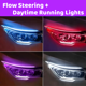 thumbnail image 2 of tiras de luces LED para coche, luces de circulación diurna, superficie de faros delanteros flexibles, lámpara decorativa, estilo de señal de giro fluido, 2 of 5