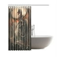 thumbnail image 2 of ARTJIA Fantasy Scene Shower Curtain, Dragon on Castle Polyester Fabric Shower Curtain Bathroom Sets 66x72 Inches, 2 of 3