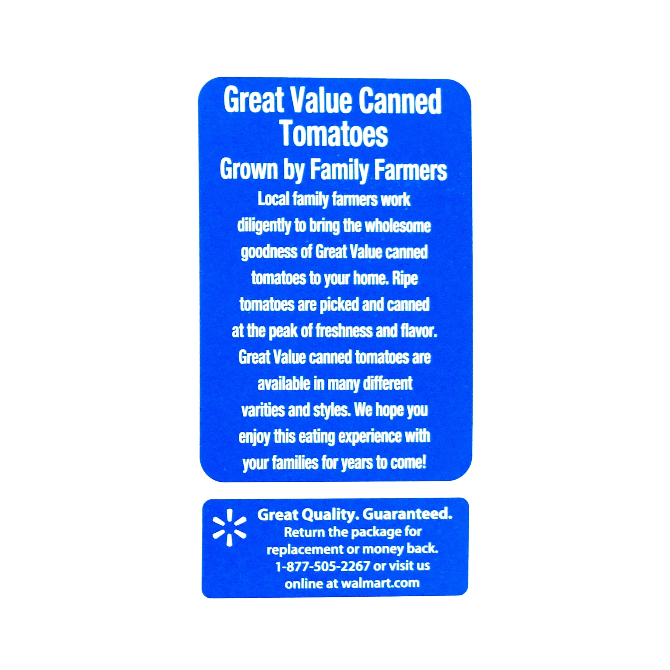 Great Value Petite Diced Tom 14.5oz 4pk