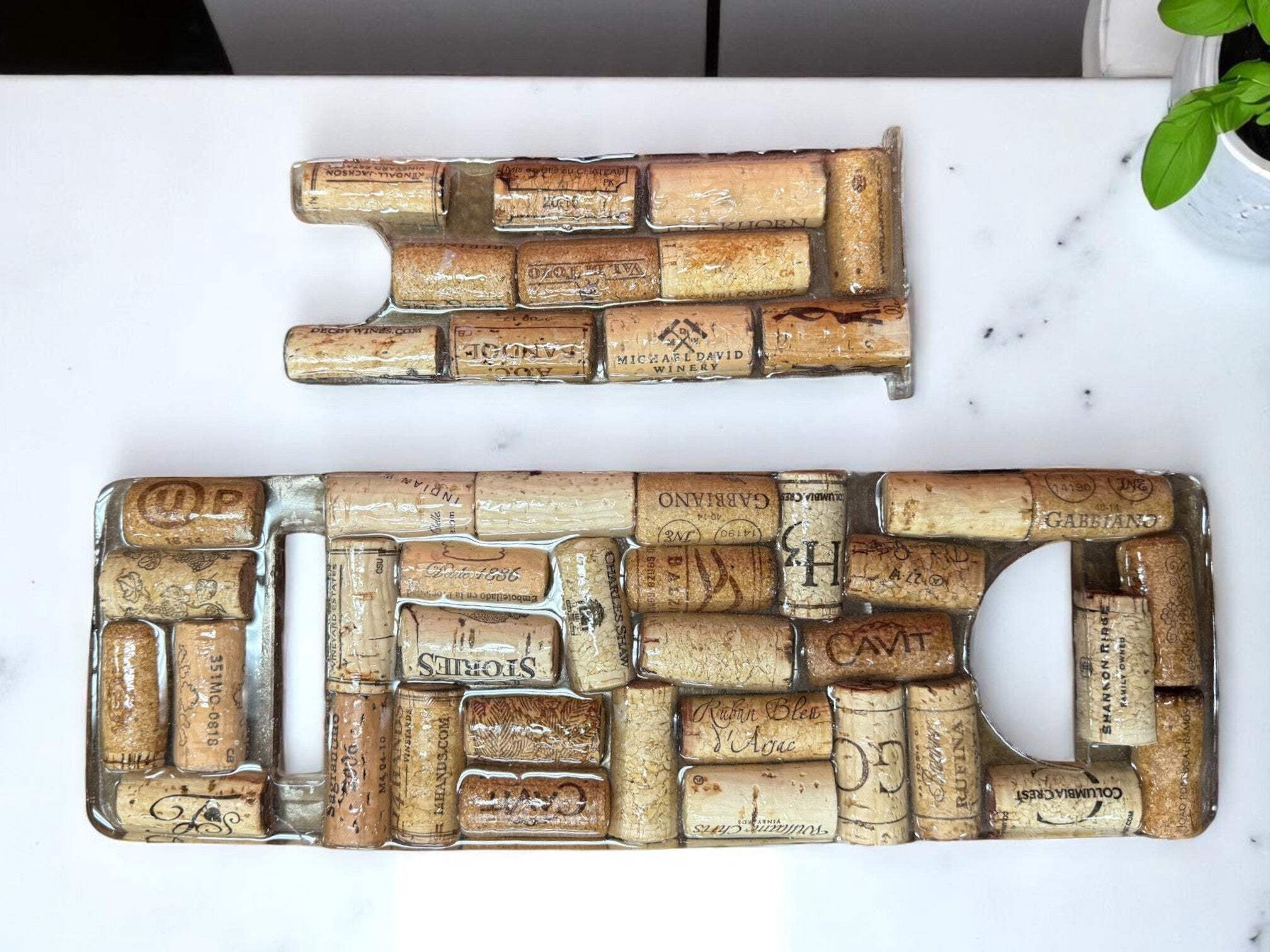 Vineyard Reverie Wine Bottle Holder - Hand-Picked Cork  Resin