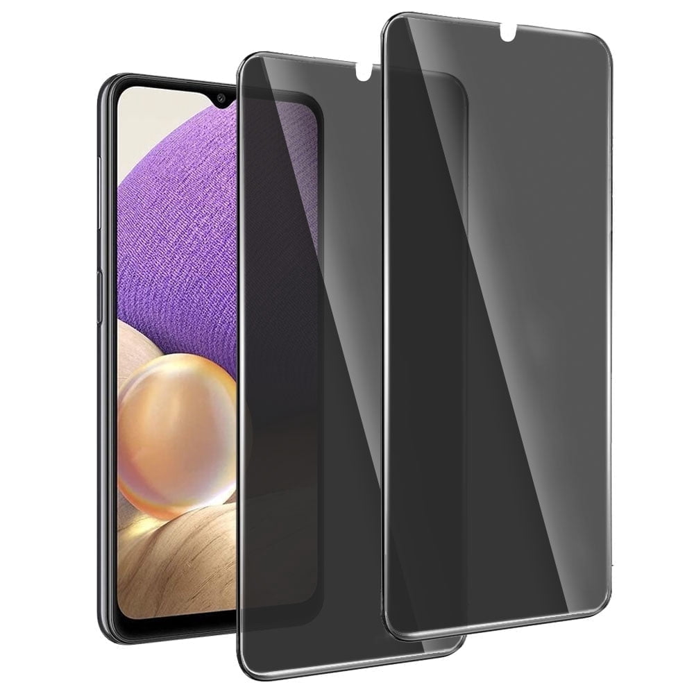 ZYQEEE 2 Pack Privacy Screen Protector for Samsung Galaxy A32 5G 6.5 inch, Anti-Spy Tempered Glass, Bubble-Free, Easy Install