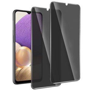 ZYQEEE 2 Pack Privacy Screen Protector for Samsung Galaxy A32 5G 6.5 inch, Anti-Spy Tempered Glass, Bubble-Free, Easy Install