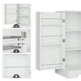 thumbnail image 7 of Homfa 41'' Kitchen Storage Cabinet, Pantry Cabinet with Drawers and Adjustable Shelf, Buffet Cabinet Sideboard for Dinning Room, White, 7 of 7