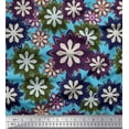 thumbnail image 1 of Soimoi Poly Georgette Fabric Artistic Floral Print Sewing Fabric Yard 52 Inch Wide, 1 of 3