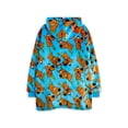 thumbnail image 2 of Scooby Doo Boys Blue Character AOP Blanket Hoodie (One Size), 2 of 6