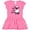 Raspberry with Polka Dots, variant on Inktastic One of His Lambs- Easter Sheep Girls Toddler Dress