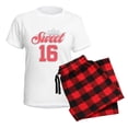 thumbnail image 5 of CafePress - Sweet 16 Women's Light Pajamas - Women's Short Sleeve Print T-Shirt and Pants Light Cotton Pajama Set, 5 of 7