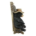 thumbnail image 4 of Ebros Mad Black Bear Holding Rifle 15"H Statue W/ Welcome or Go Away Plank Sign, 4 of 5