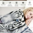 thumbnail image 3 of JEUXUS White Tiger Blanket Soft Throw Blanket Plush Weighted Blankets for Couch Sofa Tiger Gifts for Kids Adults Boys Girls, 3 of 6