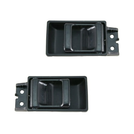 TRQ Inside Interior Black Door Handle Pair for Nissan Pickup Truck D21 Hardbody DHA37654