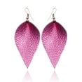 thumbnail image 1 of Lightweight Drop Earrings with Leather for Everyday, 1 of 6