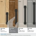 thumbnail image 3 of Amerock Faraday 3-3/4 inch (96mm) Center-to-Center Matte Black Cabinet Pull, 3 of 6