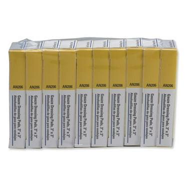 First Aid Only™ REFILL,GUZPD,3X3,10PK/4PD AN206-10